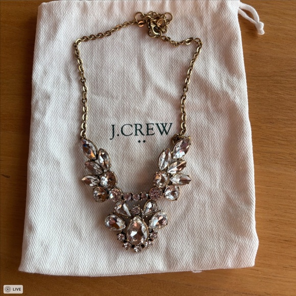 J Crew Rhinestone Statement Necklace - Picture 2 of 3